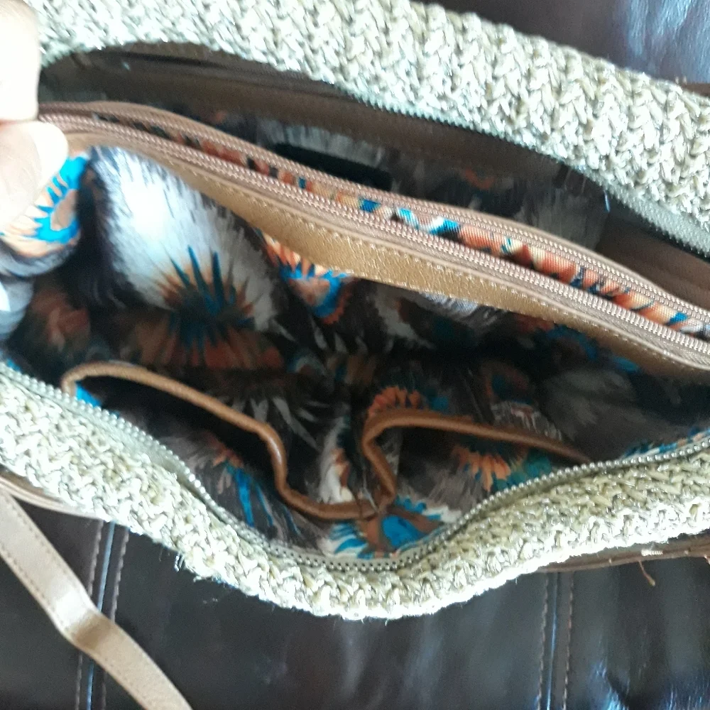 Tan boho purse